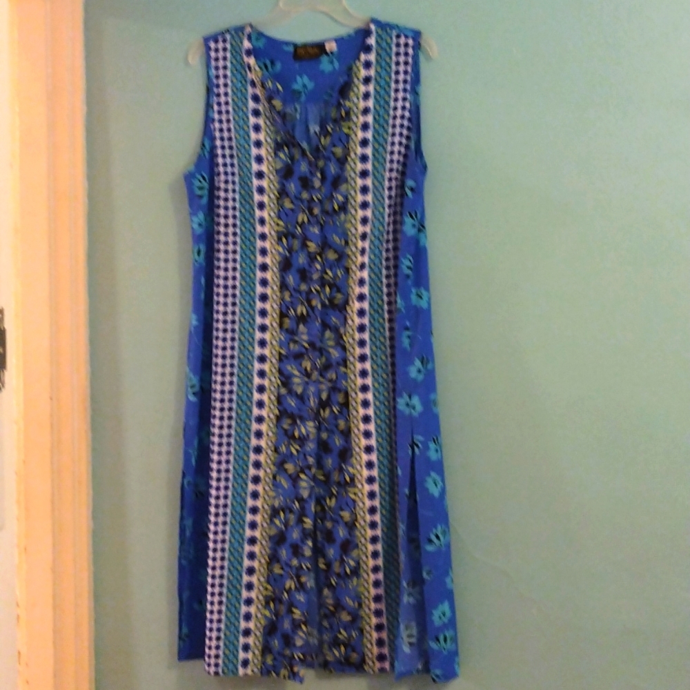 Bob Mackie duster size: Medium, blue